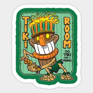 Tiki Room Tiki on Ukulelel Sticker